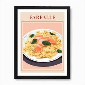 Farfalle Italian Pasta Poster Art Print