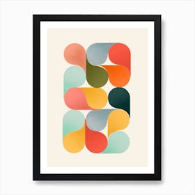 Bright Shapes Art Print