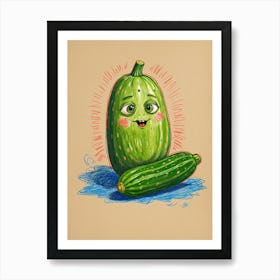 Cucumber Art Print