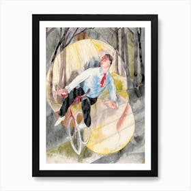 In Vaudeville, The Bicycle Rider (1919), Charles Demuth Art Print