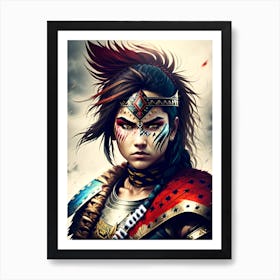 Warrior Girl Art Print