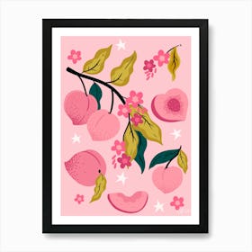 Peach Blossoms 1 Art Print