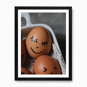 Happy Eggs 3 Art Print