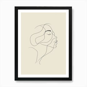 Woman'S Face Art Print