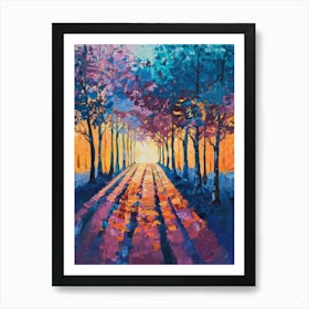 Sunset Road 2 Art Print