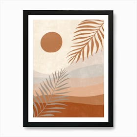 Palm Leaves Canvas Print Art Print