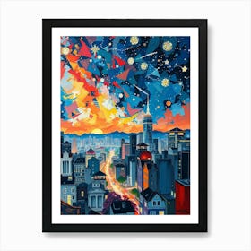 San Francisco Skyline Art Print