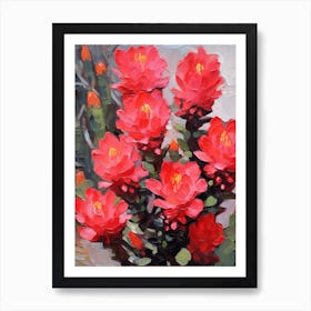 Cactus Painting Cylindropuntia Kleiniae 2 Art Print