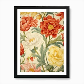 Wallpaper Floral Pattern 5 Art Print