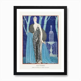 Alcyone Robe Et Manteau Du Soir, De Worth (1923), George Barbier Art Print