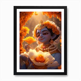 Krishna Art Print