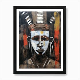 Mandinka Masks - African Masks Series Art Print