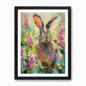 Rhinelander Rabbit Painting 4 Art Print