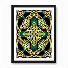 Abstract Celtic Knot 10 Art Print