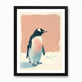 Thoughtful Penguin Art Print