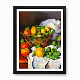 Peas 2 Cezanne Style vegetable Art Print