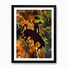 Wyoming Cowboys 1 Art Print