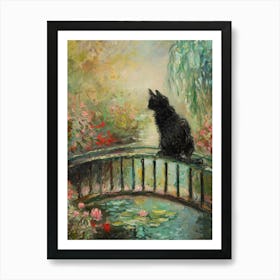 Cat On Bridge 3 Art Print