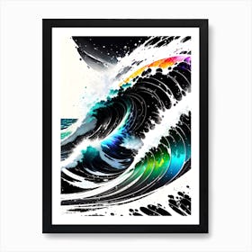 Rainbow Wave 1 Art Print