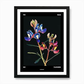 No Rain No Flowers Poster Bluebonnet 7 Art Print