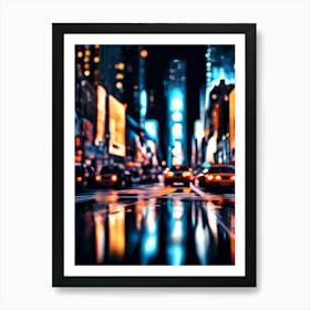 New York City At Night 1 Art Print