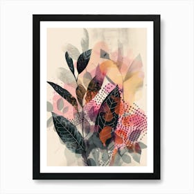 Abstract Leaves 4 Art Print