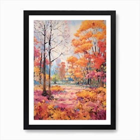 Autumn Gardens Painting Geelong Botanic Gardens Australia Art Print