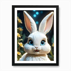 Cutie Pie Bunny Art Print