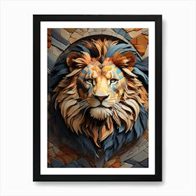 Lion Head 2 Art Print