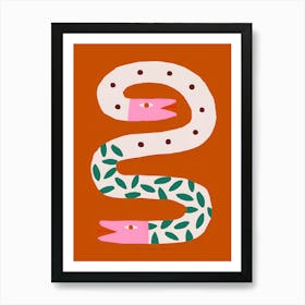 Snake Print Art Print