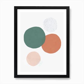 Abstract Soft Circles Part 1 Art Print