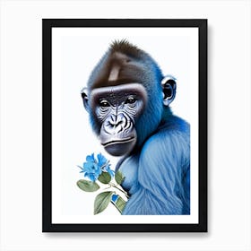 Baby Gorilla Gorillas Decoupage 3 Art Print