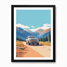A Ford F 150 In The The Great Alpine Road Australia 4 Art Print