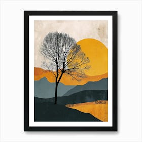 Sunset, Boho Affiche