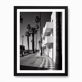 Marbella, Spain, Black And White Analogue Photography 1 Art Print