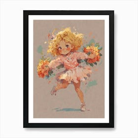 Cheerleader 4 Art Print