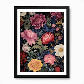 Floral Wallpaper 166 Art Print