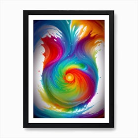 Colorful Swirl Art Print