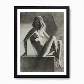 Art Deco Nude - 20-08-22 Art Print