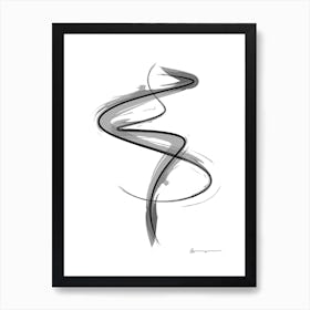 Spiral Strokes 6 Art Print