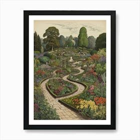 Maze Garden Art Print