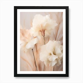 Boho Dried Flowers Gladiolus 3 Art Print