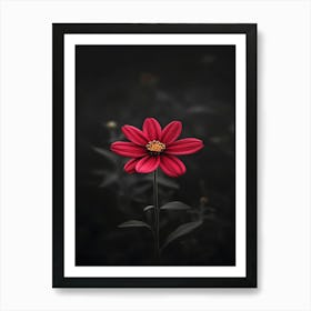 Dark Flower 10 Art Print