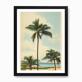 Ka'Anapali Beach Maui Hawaii Vintage Art Print