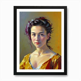 Portrait Of A Young Woman 24 Art Print