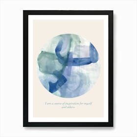 Affirmations I Am A Source Of Inspiration For Myself And Others Poster