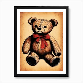 Teddy Bear 3 Art Print