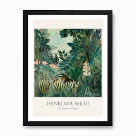 The Equatorial Jungle, Henri Rousseau Poster Art Print