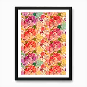 Floral Pattern 1 Art Print