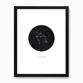 Libra Constellation Art Print